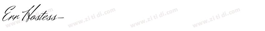 Err Hostess字体转换